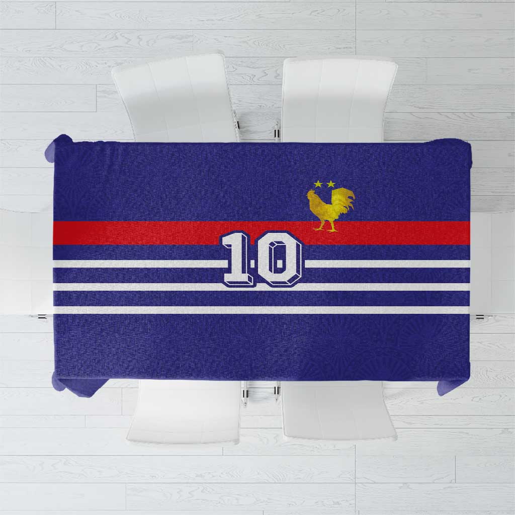 Custom French Football Tablecloth France 98 Retro Style