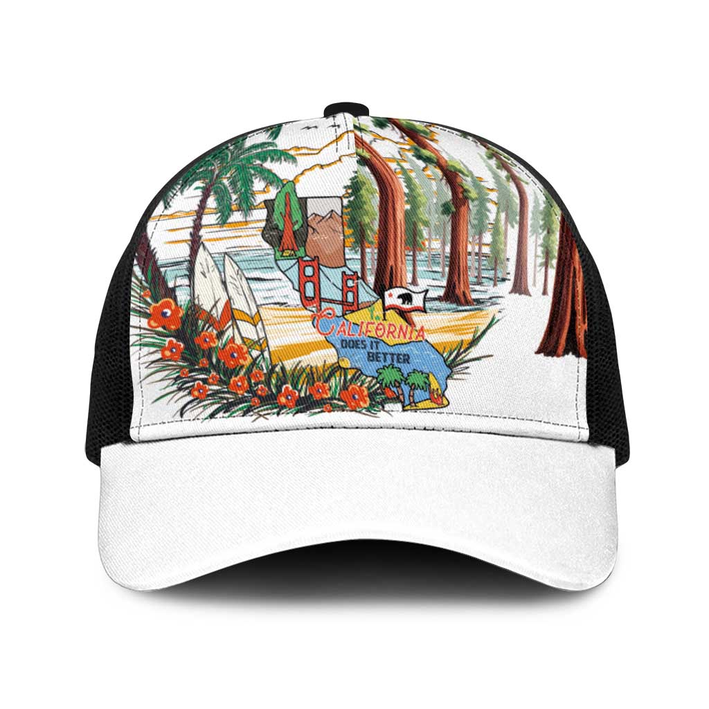 California Does it Better Baseball Net Cap Forest to Coast