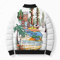 California Does it Better Bomber Puffer Jacket Forest to Coast