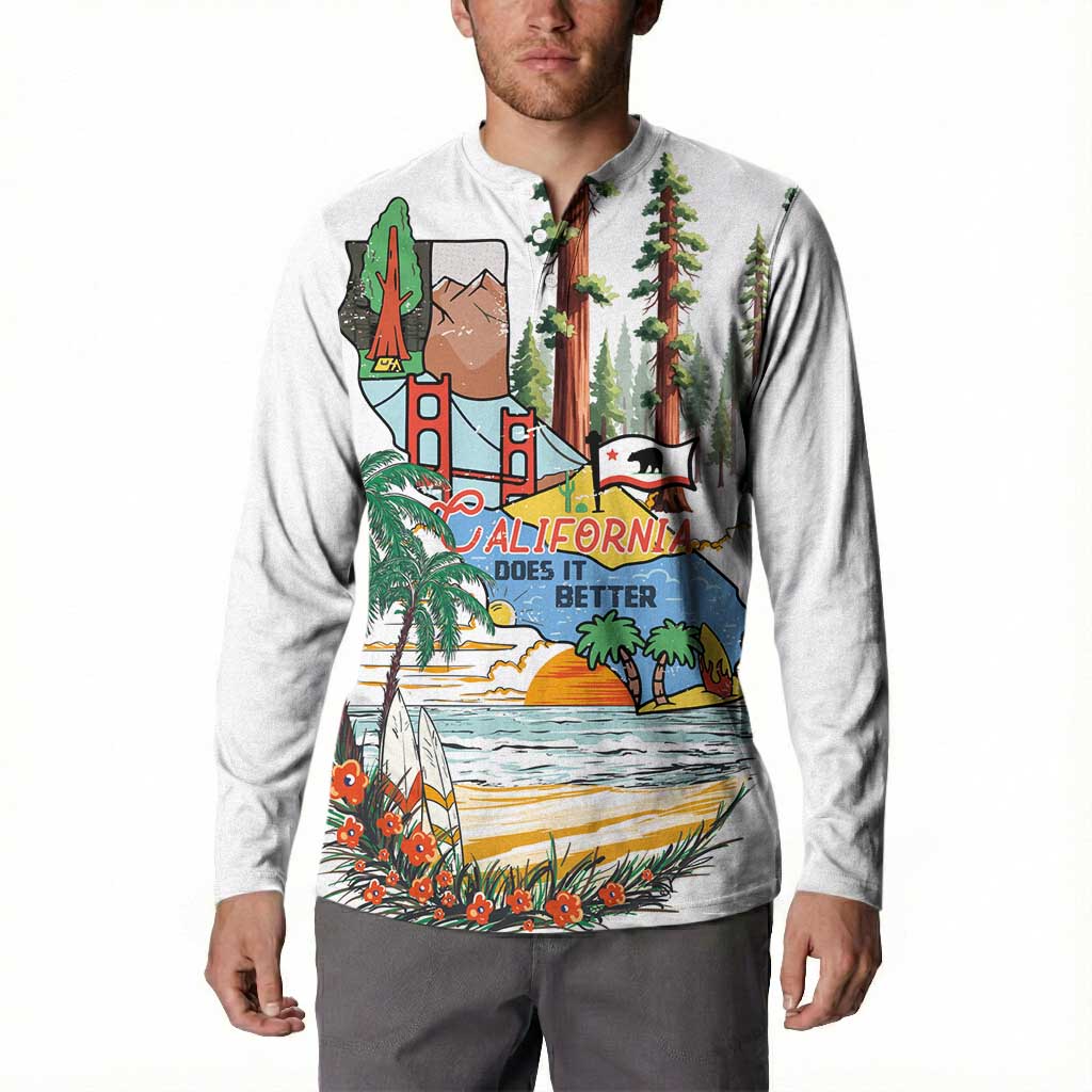 California Does it Better Button Sweatshirt Forest to Coast