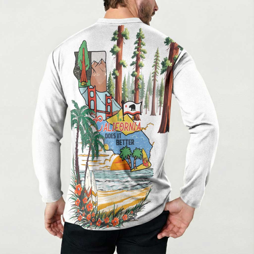 California Does it Better Button Sweatshirt Forest to Coast