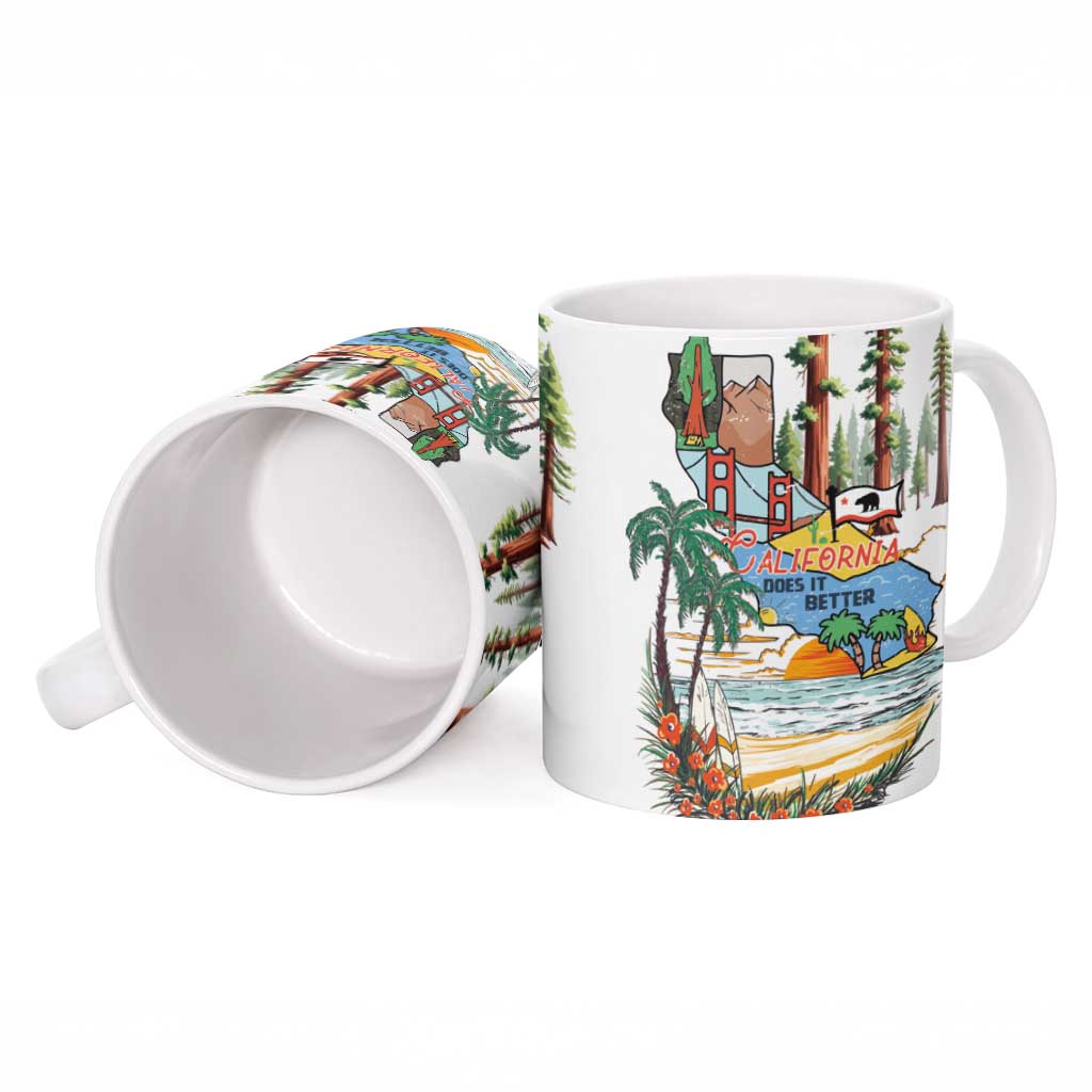 California Does it Better Ceramic Mug Forest to Coast