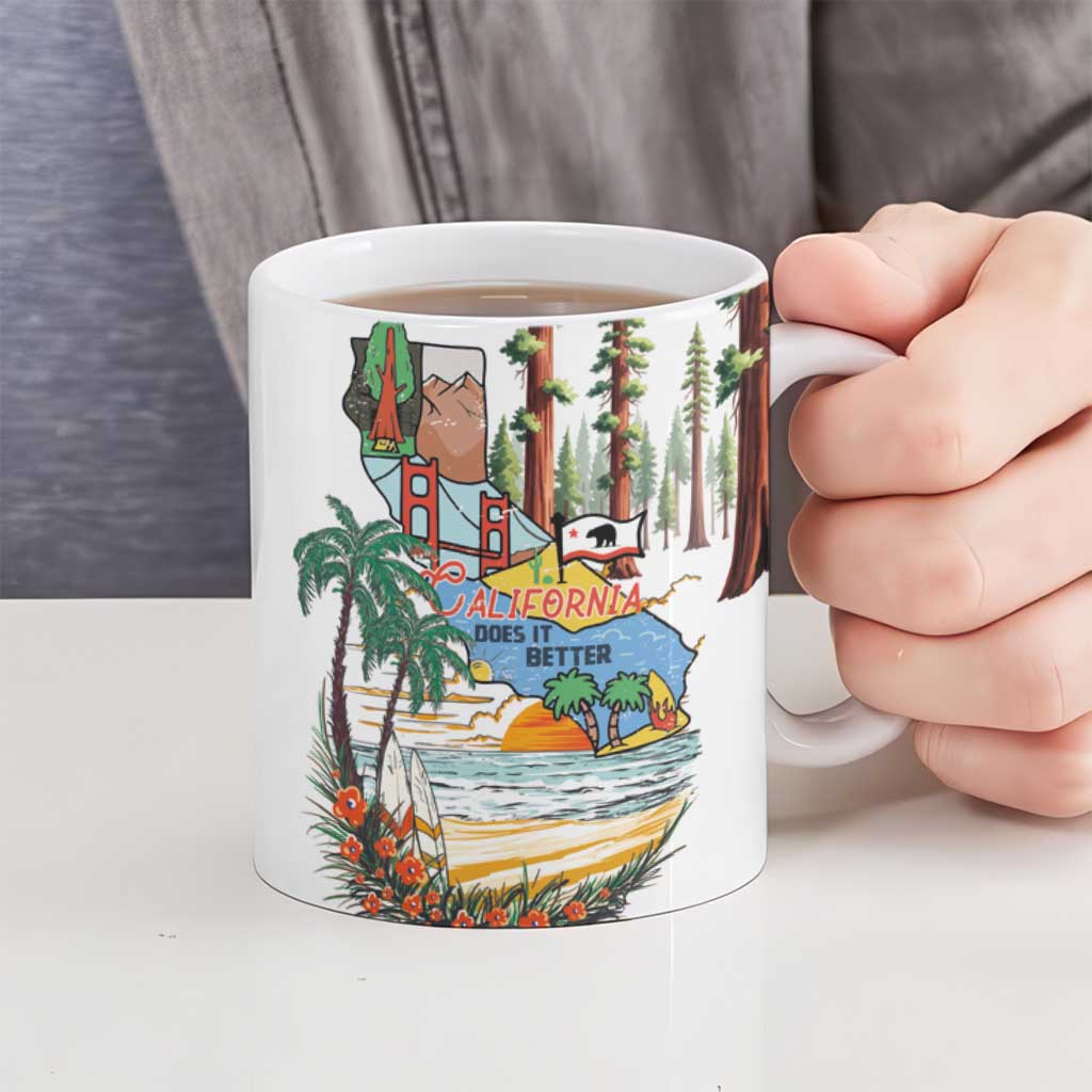 California Does it Better Ceramic Mug Forest to Coast