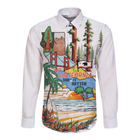 California Does it Better Long Sleeve Button Shirt Forest to Coast