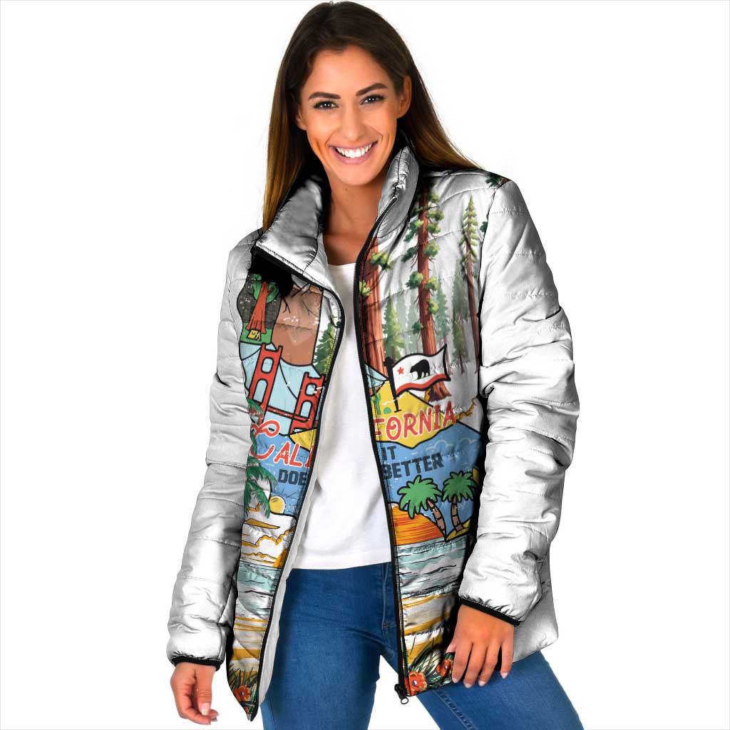 California Does it Better Padded Jacket Forest to Coast