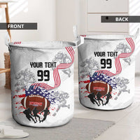 Custom American Football Laundry Basket Road to Glory