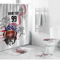 Custom American Football Bathroom Set Road to Glory