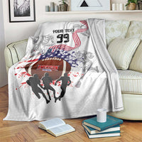 Custom American Football Blanket Road to Glory