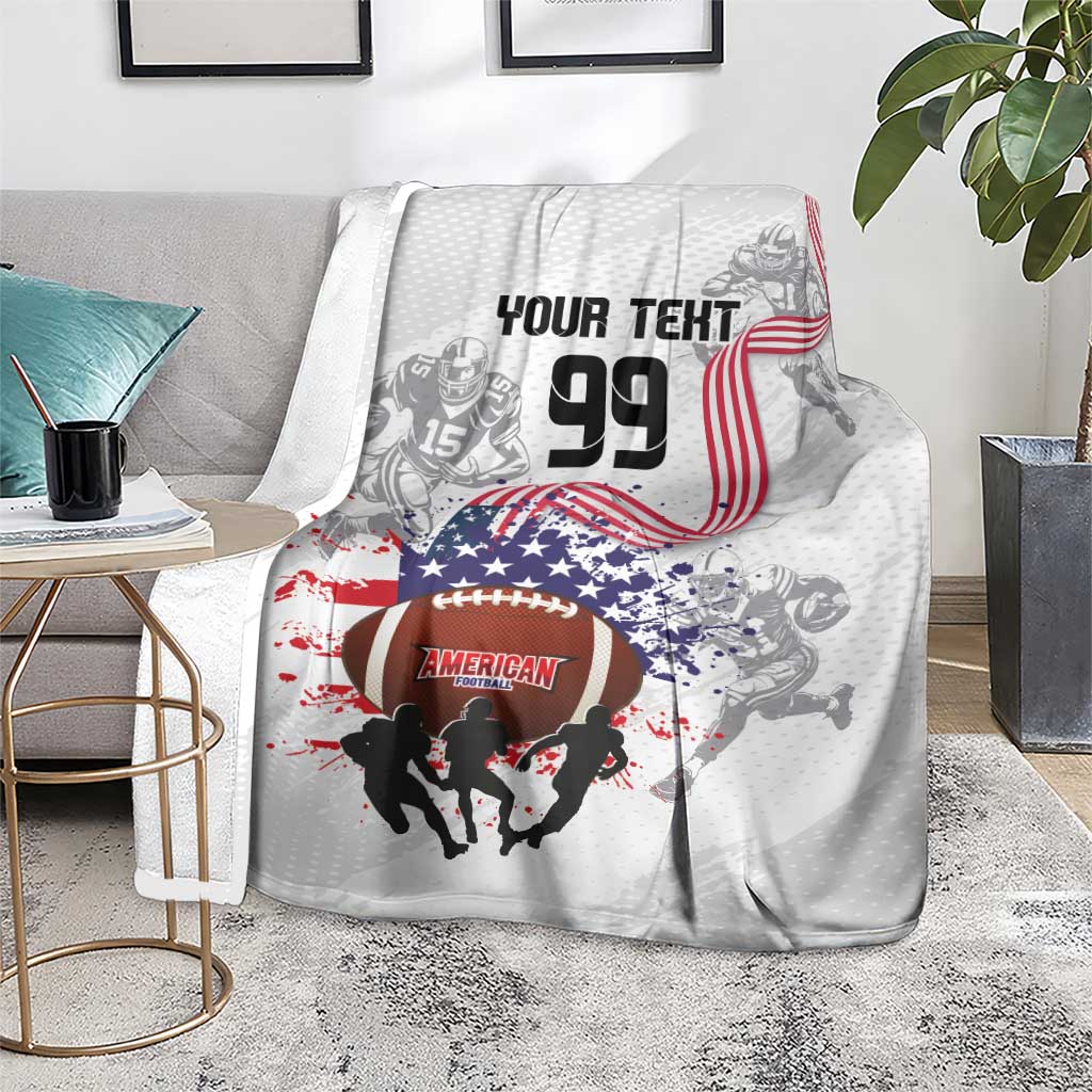 Custom American Football Blanket Road to Glory
