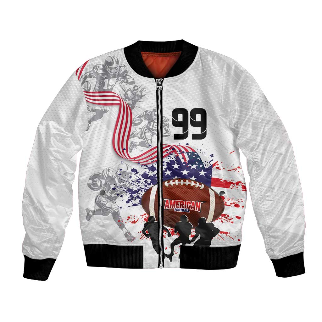 Custom American Football Bomber Jacket Road to Glory