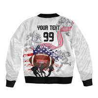 Custom American Football Bomber Jacket Road to Glory