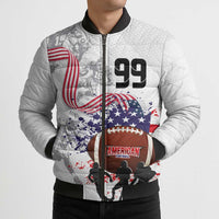 Custom American Football Bomber Puffer Jacket Road to Glory