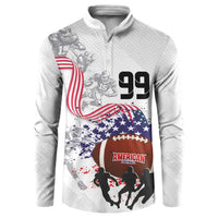 Custom American Football Button Sweatshirt Road to Glory