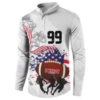 Custom American Football Button Sweatshirt Road to Glory