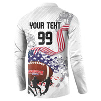 Custom American Football Button Sweatshirt Road to Glory