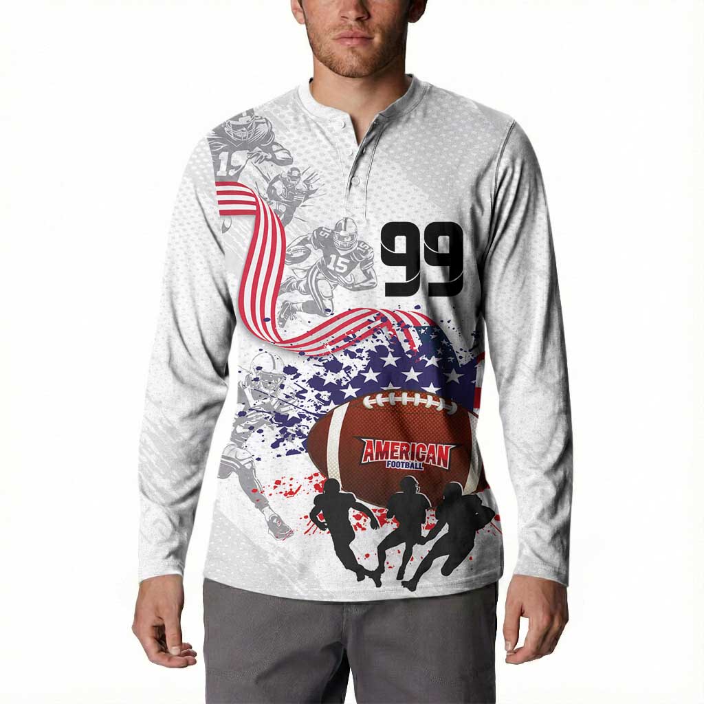 Custom American Football Button Sweatshirt Road to Glory
