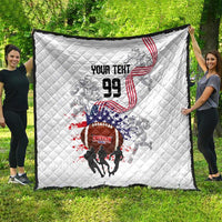 Custom American Football Quilt Road to Glory