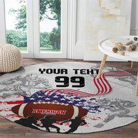 Custom American Football Round Carpet Road to Glory