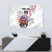 Custom American Football Tapestry Road to Glory
