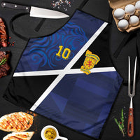Custom Scottish Football Apron Lion and Tartan Patchwork Pattern