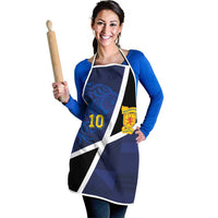 Custom Scottish Football Apron Lion and Tartan Patchwork Pattern