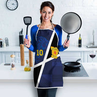 Custom Scottish Football Apron Lion and Tartan Patchwork Pattern