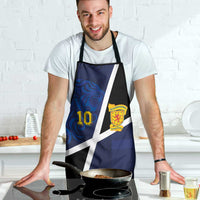 Custom Scottish Football Apron Lion and Tartan Patchwork Pattern