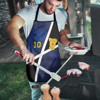 Custom Scottish Football Apron Lion and Tartan Patchwork Pattern