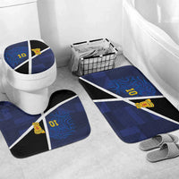Custom Scottish Football Bathroom Set Lion and Tartan Patchwork Pattern