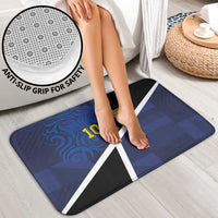 Custom Scottish Football Bathroom Set Lion and Tartan Patchwork Pattern