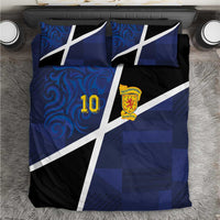 Custom Scottish Football Bedding Set Lion and Tartan Patchwork Pattern