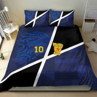 Custom Scottish Football Bedding Set Lion and Tartan Patchwork Pattern