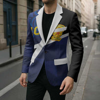 Custom Scottish Football Blazer Lion and Tartan Patchwork Pattern