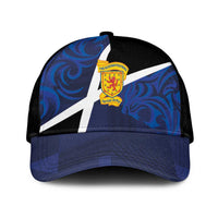 Scottish Football Classic Cap Lion and Tartan Patchwork Pattern