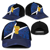 Scottish Football Classic Cap Lion and Tartan Patchwork Pattern