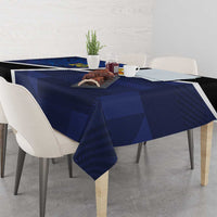 Custom Scottish Football Tablecloth Lion and Tartan Patchwork Pattern