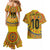 Custom Colombia Football Couples Matching Mermaid Dress and Hawaiian Shirt Sporty Vueltiao Hat