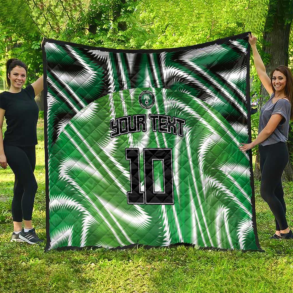Custom Nigeria Football Quilt Sporty Super Eagles