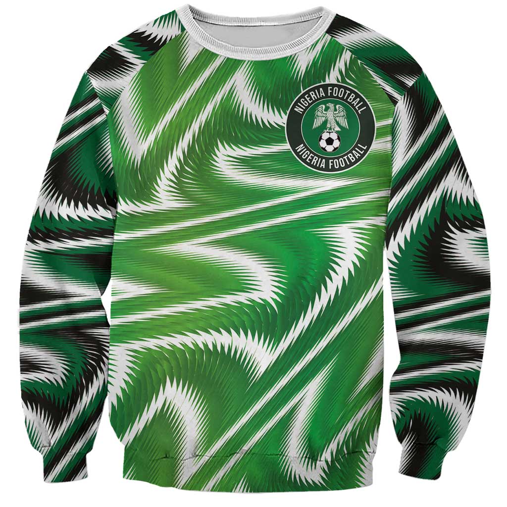 Custom Nigeria Football Sweatshirt Sporty Super Eagles