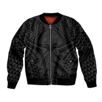 Hawaiian Kakau Art Tattoos Aquaman Style Bomber Jacket Black Version - Wonder Print Shop