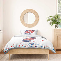 250 Years of American Freedom Bedding Set Flag Bald Eagle and Map