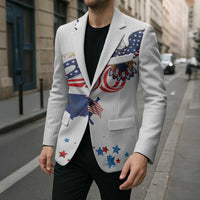 250 Years of American Freedom Blazer Flag Bald Eagle and Map