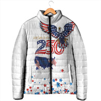 250 Years of American Freedom Padded Jacket Flag Bald Eagle and Map