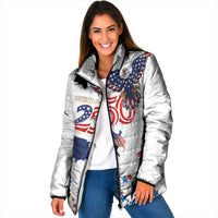 250 Years of American Freedom Padded Jacket Flag Bald Eagle and Map