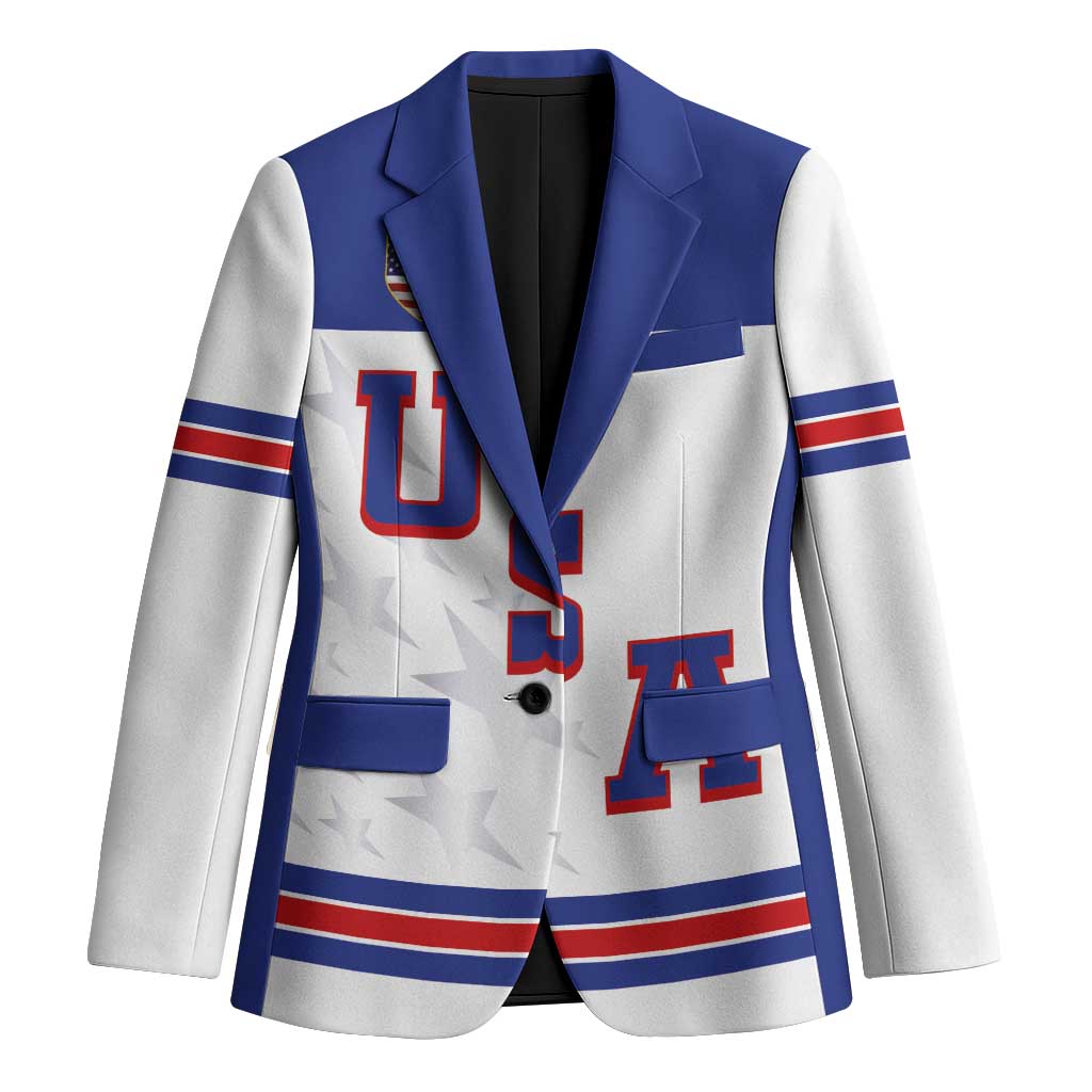 USA Ice Hockey Custom Blazer Sporty Style