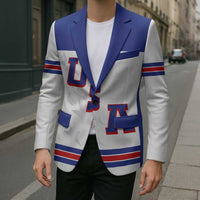 USA Ice Hockey Custom Blazer Sporty Style
