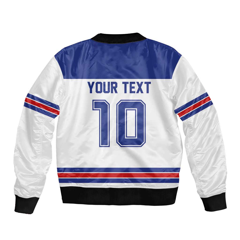 USA Ice Hockey Custom Bomber Jacket Sporty Style