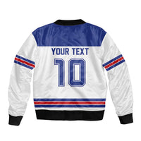 USA Ice Hockey Custom Bomber Jacket Sporty Style