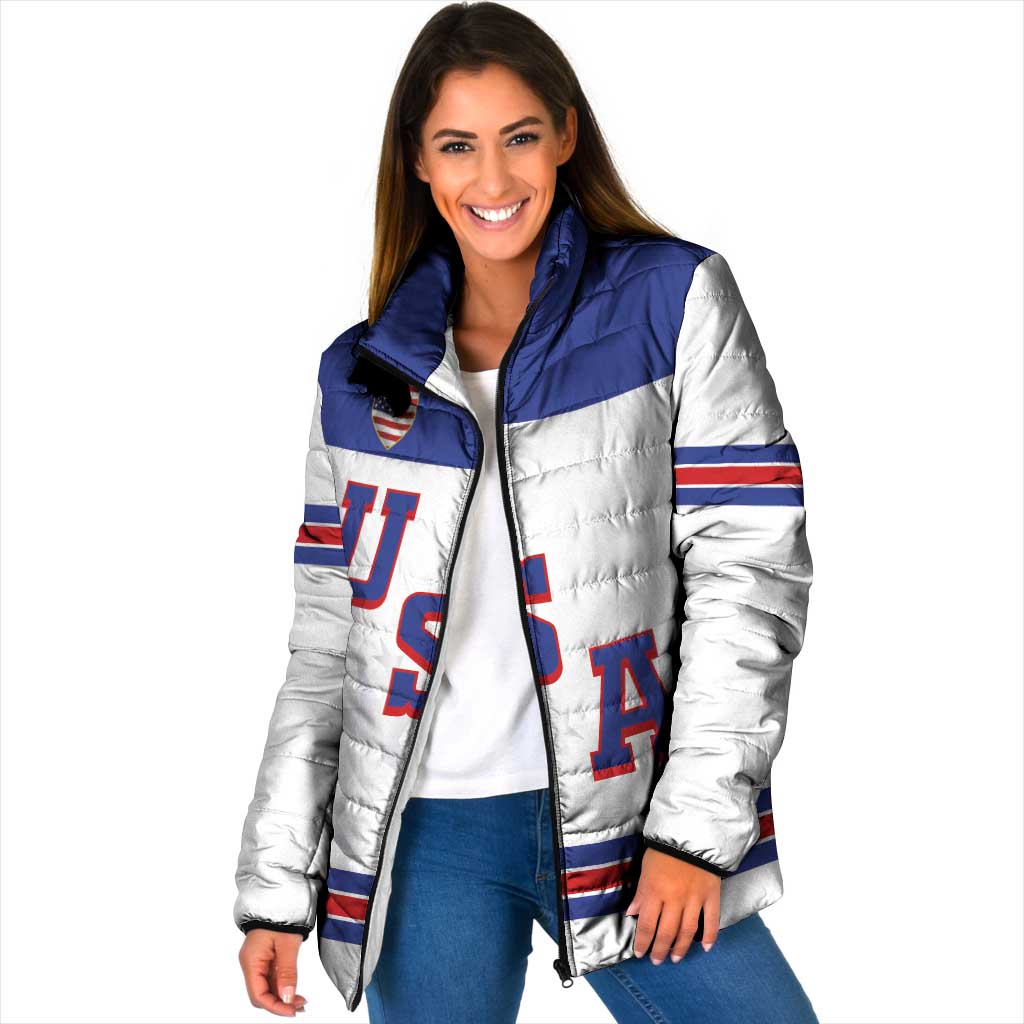 USA Ice Hockey Custom Padded Jacket Sporty Style