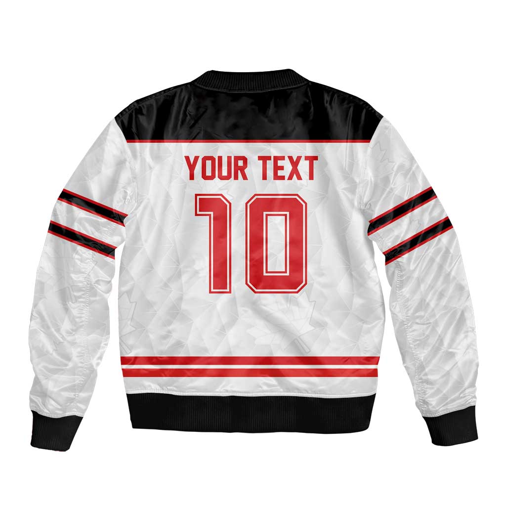 Canada Ice Hockey Custom Bomber Jacket Maple Leaves Sport